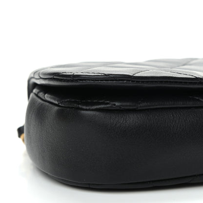 Chanel Calfskin Quilted Coco Mail Clutch With Chain Black 10 of 12