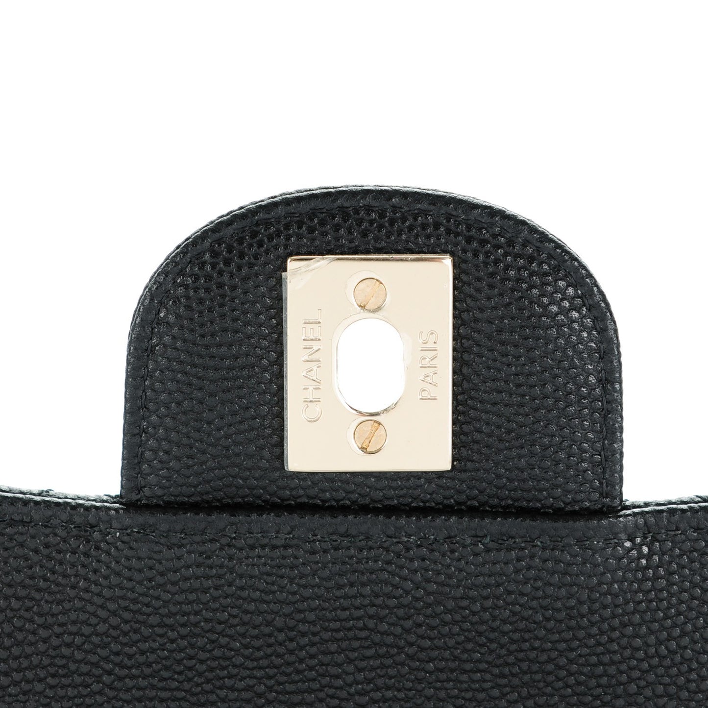 Caviar Quilted Mini Square Flap Black