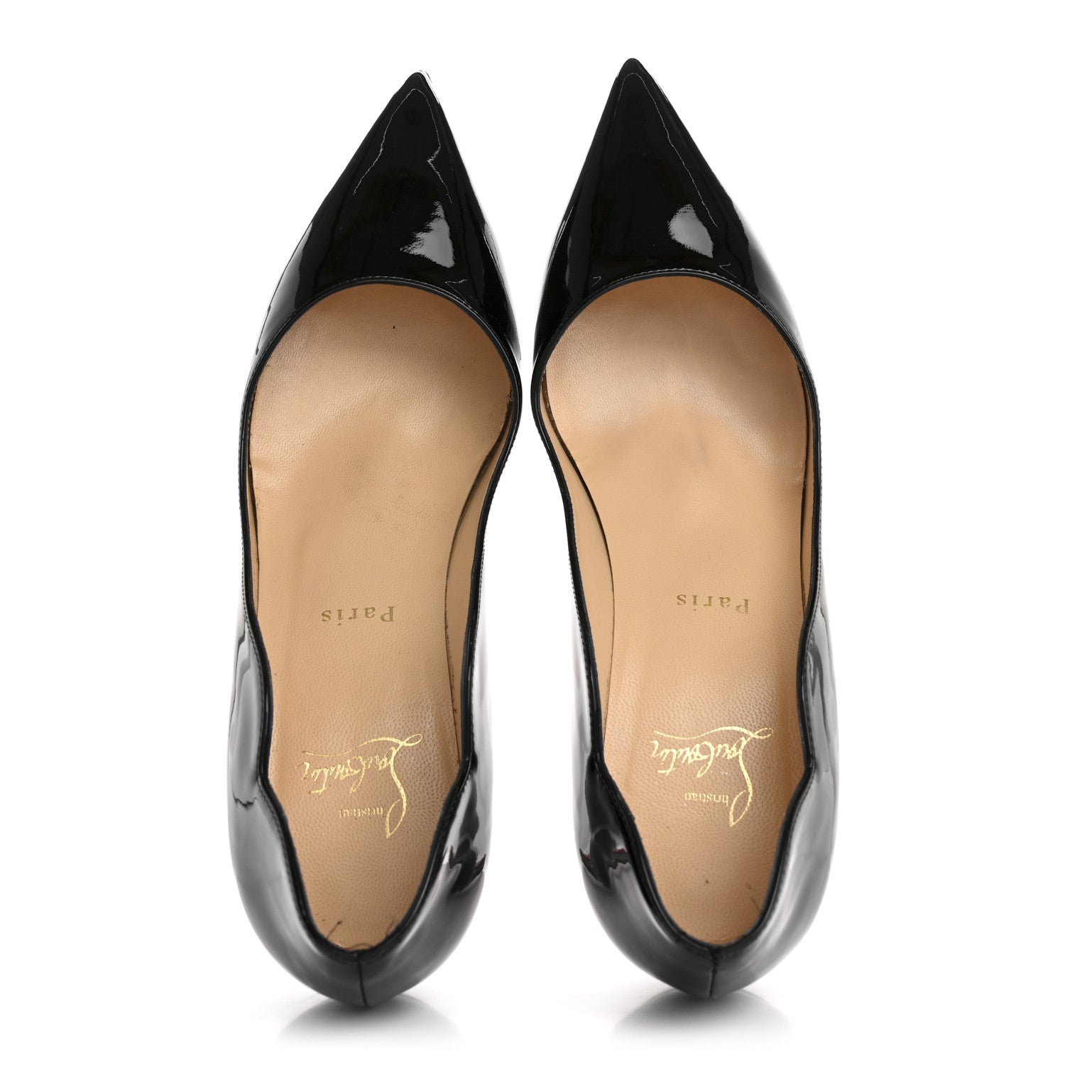 Christian Louboutin Patent Hot Chick 70 Pumps 38.5 Black 2 of 10