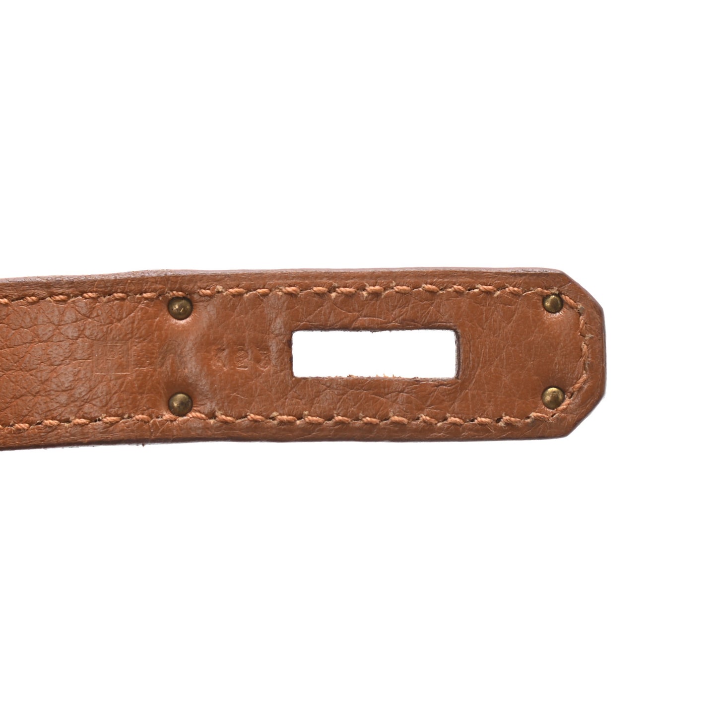 Taurillon Clemence Lizard Club Birkin 35 Gold Marron D'Inde
