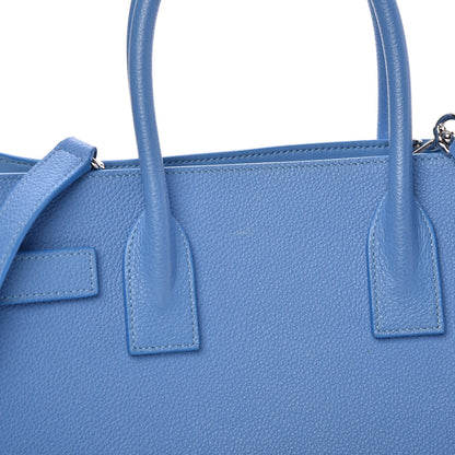 Saint Laurent Grained Calfskin Baby Sac De Jour Blue Clair 12 of 13