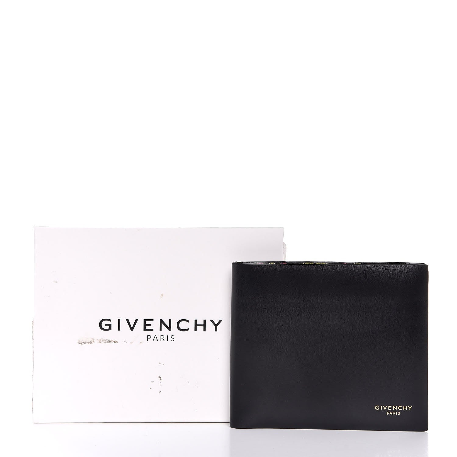 Givenchy Calfskin Carpet Print Bi-Fold Wallet Black 9 of 9