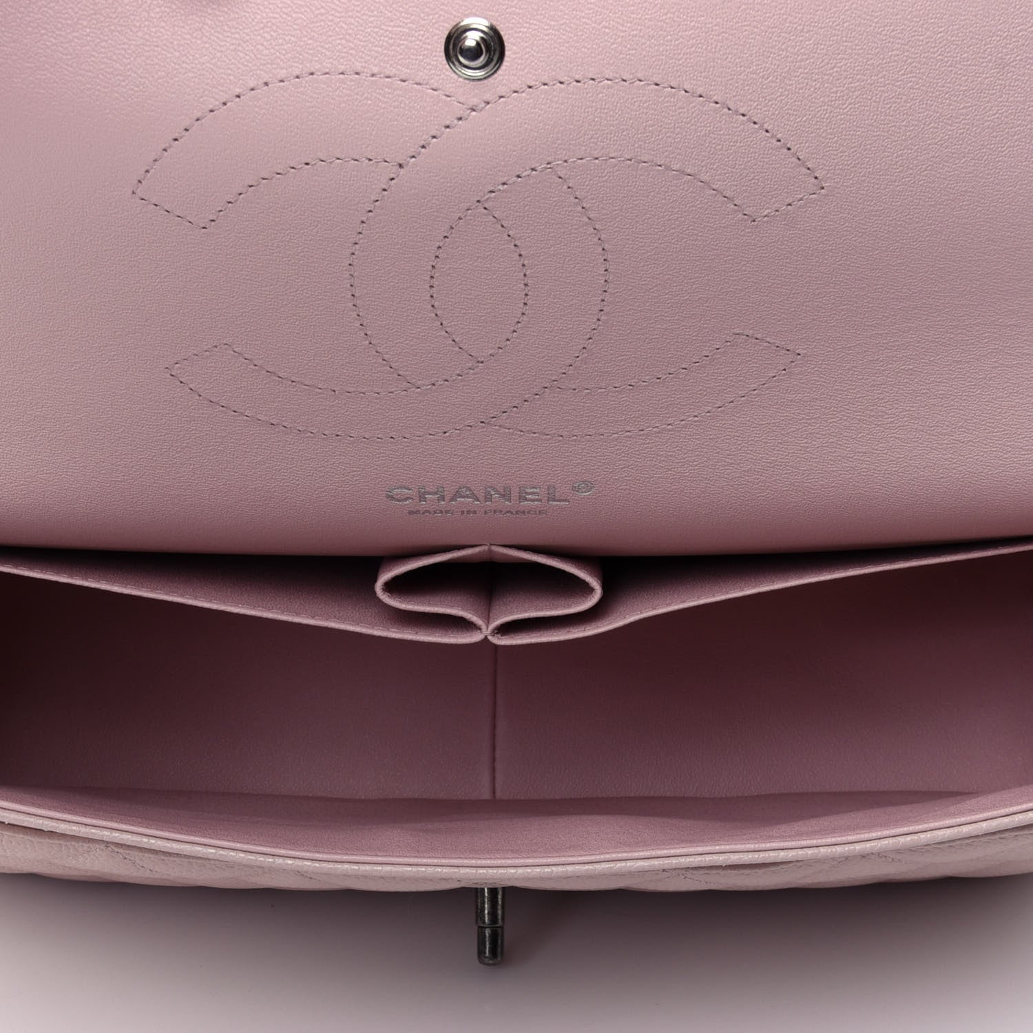 Chanel Caviar Quilted Jumbo Double Flap Light Pink 4 of 10