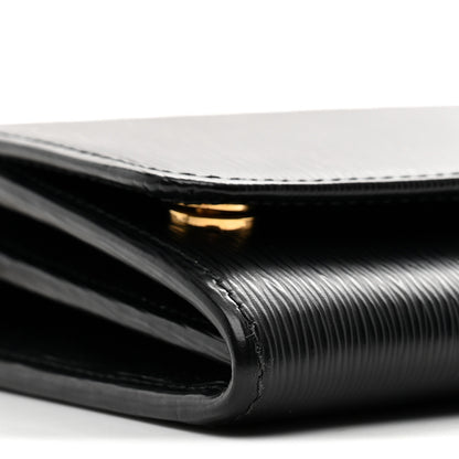 Prada Vitello Move Metal Oro Chain Wallet Black 6 of 10