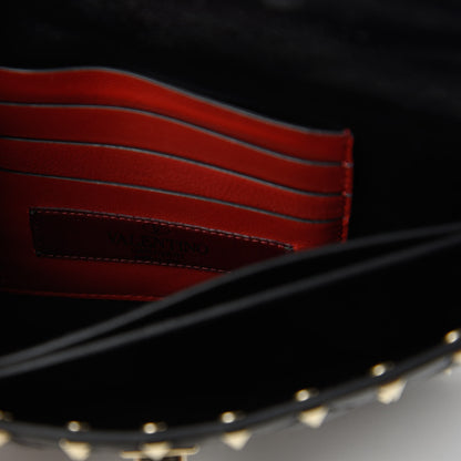 Valentino Garavani Lambskin Rockstud Spike Crossbody Bag Black 8 of 9