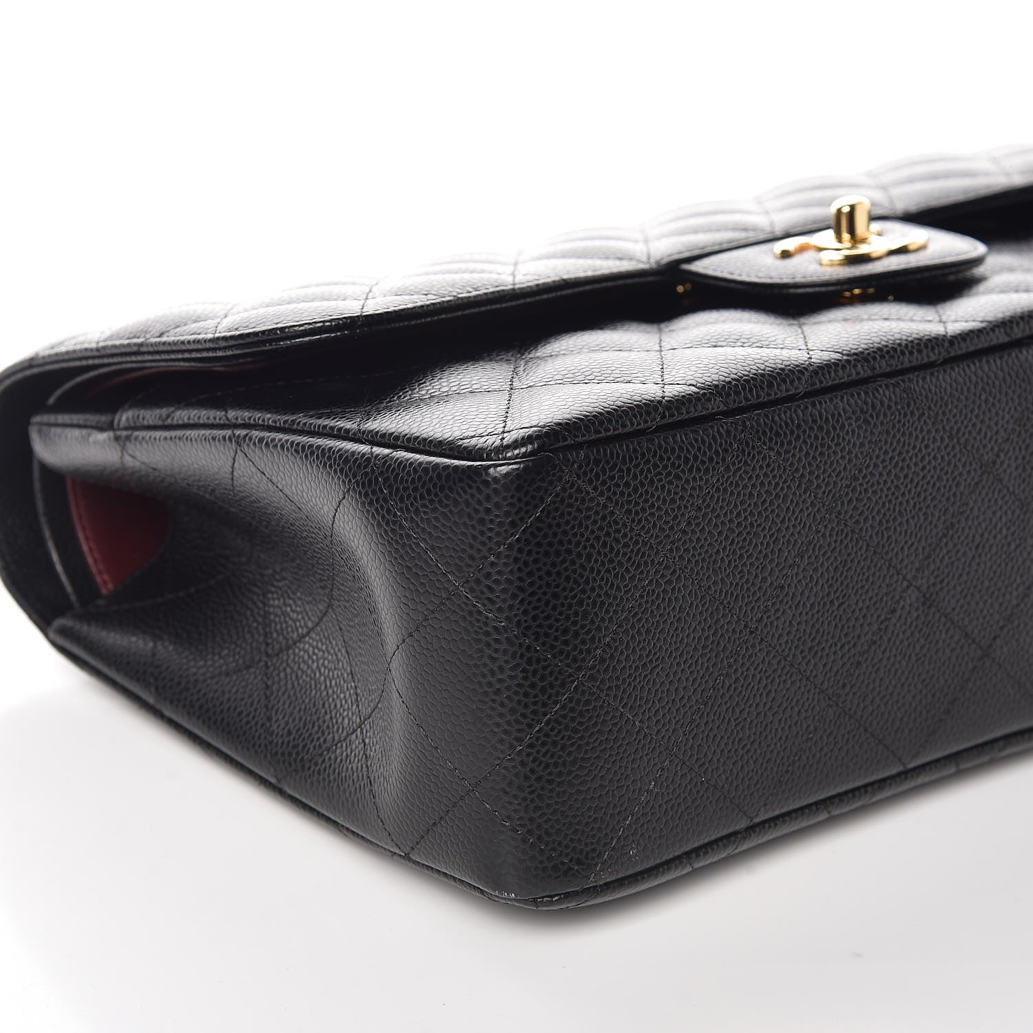 Chanel Caviar Quilted Jumbo Double Flap Black 5 of 10