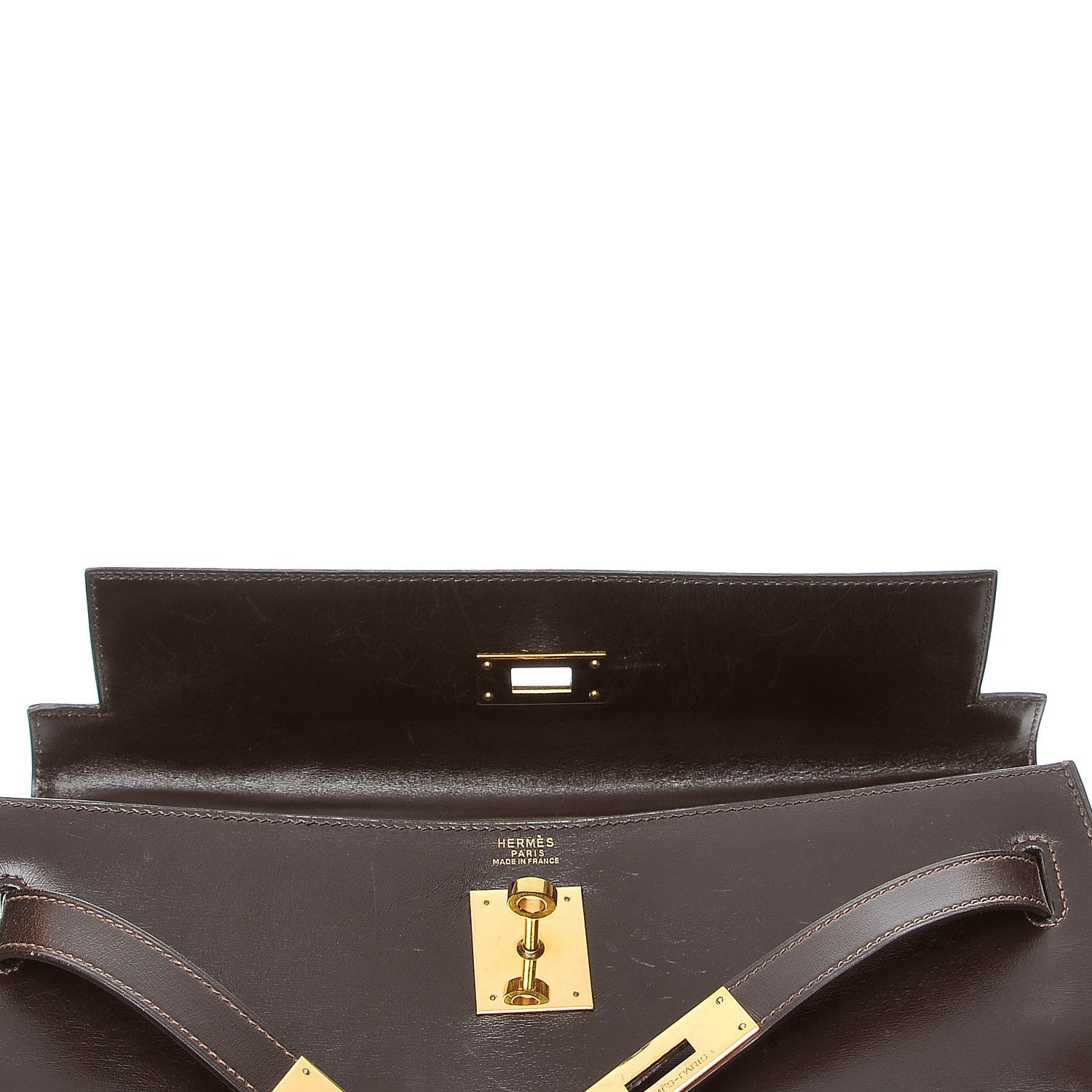 Hermes Box Kelly Sellier 32 Chocolate 15 of 30