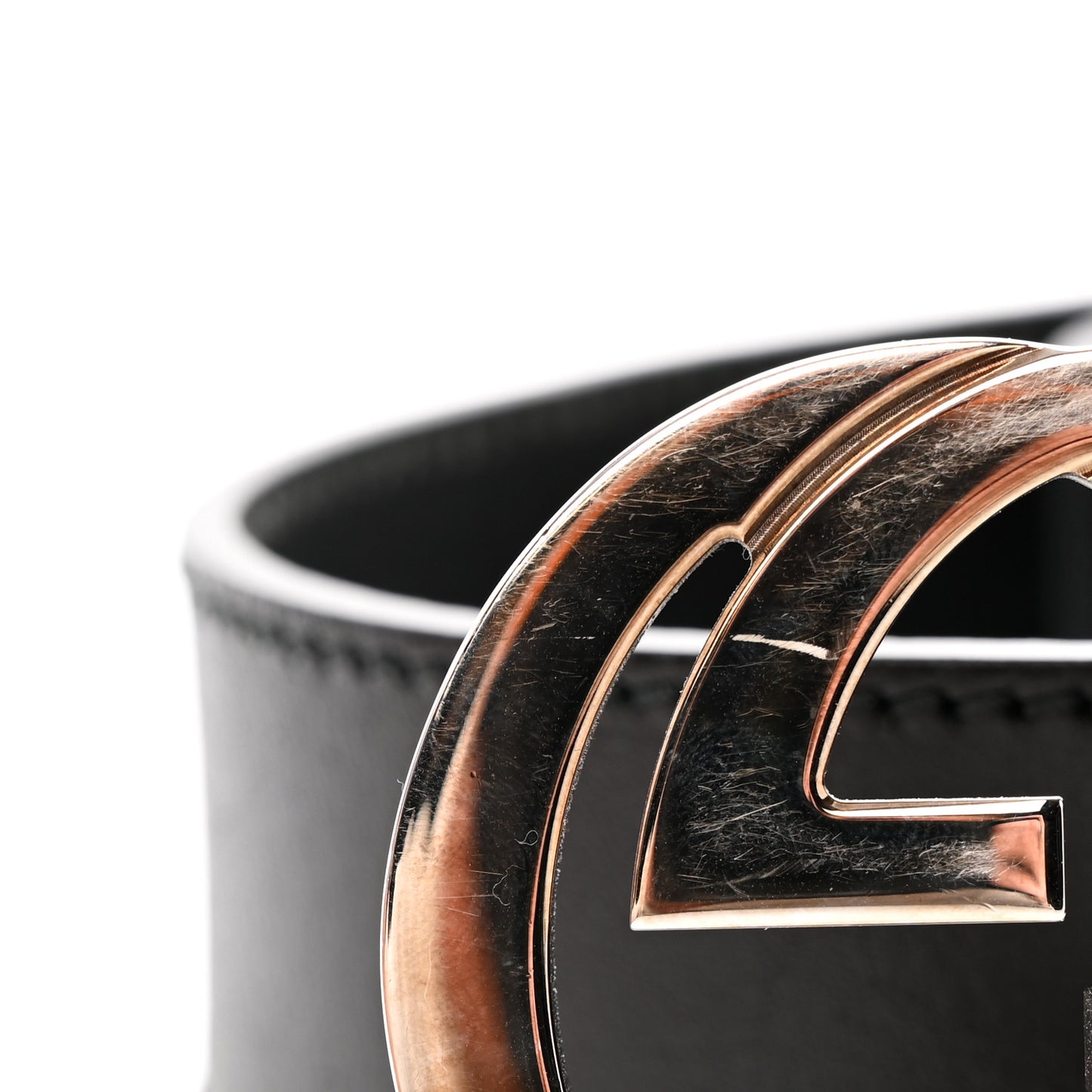 Calfskin Interlocking G Belt 95 38 Black