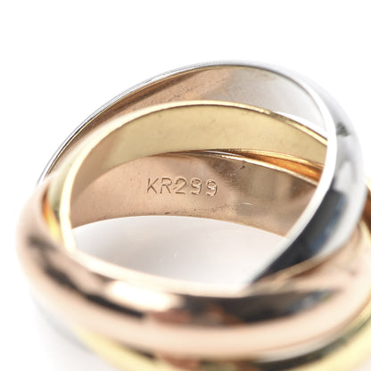 Cartier 18K Pink Yellow White Gold Large Trinity Ring 52 6 4 of 7