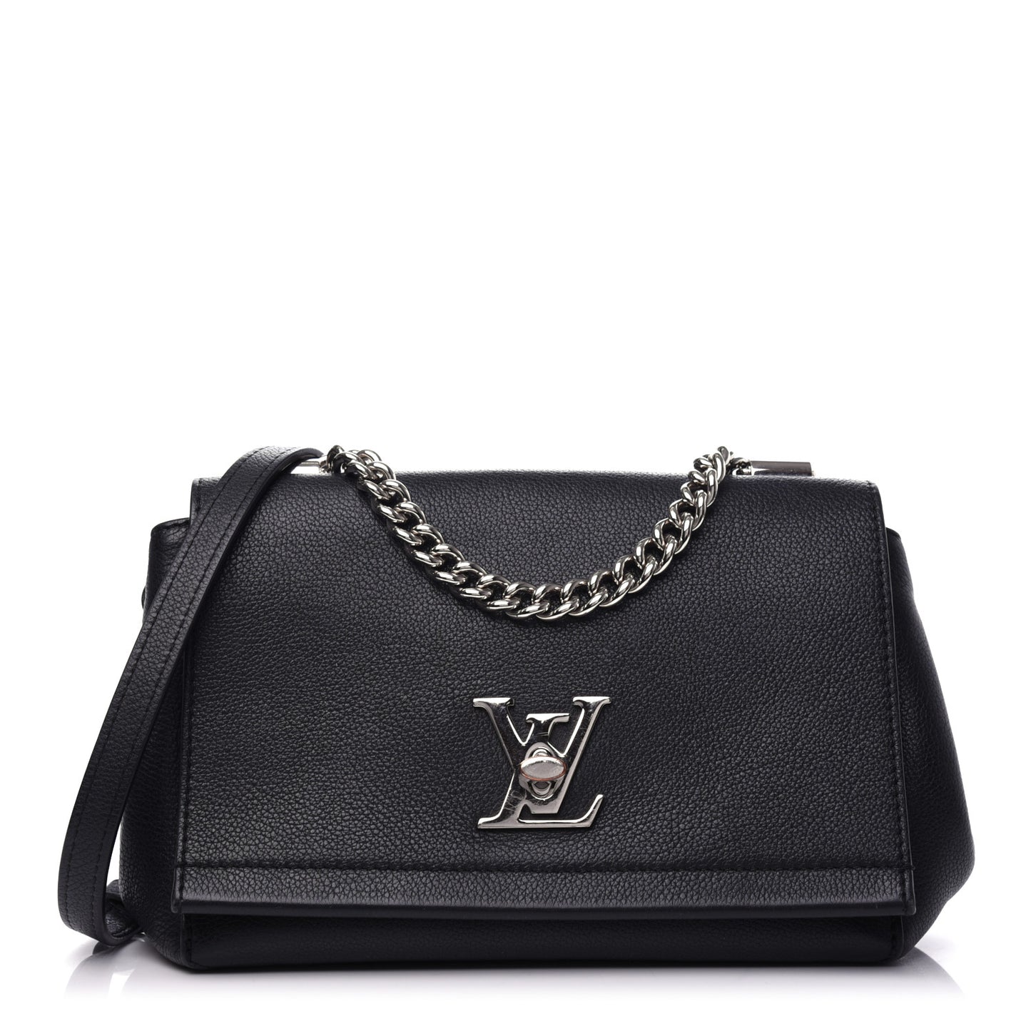 Calfskin Lockme II Chain Bag BB Black