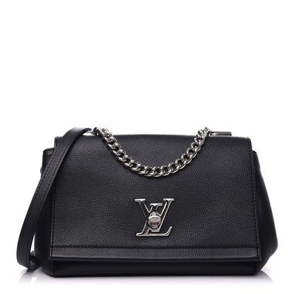 Louis Vuitton Calfskin Lockme II Chain Bag BB Black 1 of 8