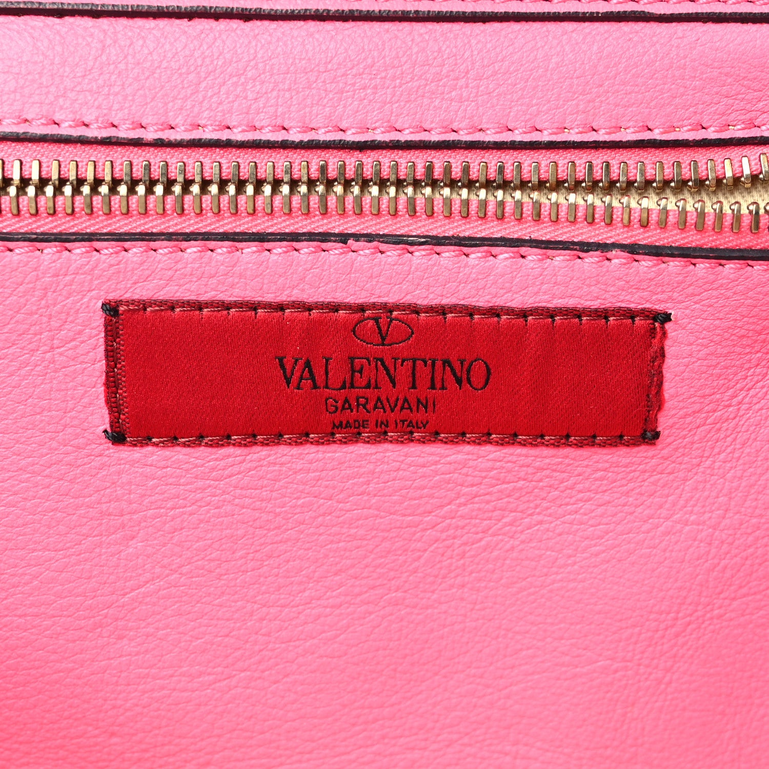 Valentino Garavani Vitello Small Rockstud Tote Fuxia Fluo 6 of 10