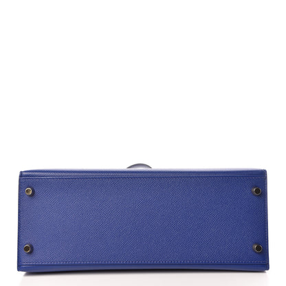Hermes Epsom Kelly Sellier 28 Bleu Electrique 7 of 33