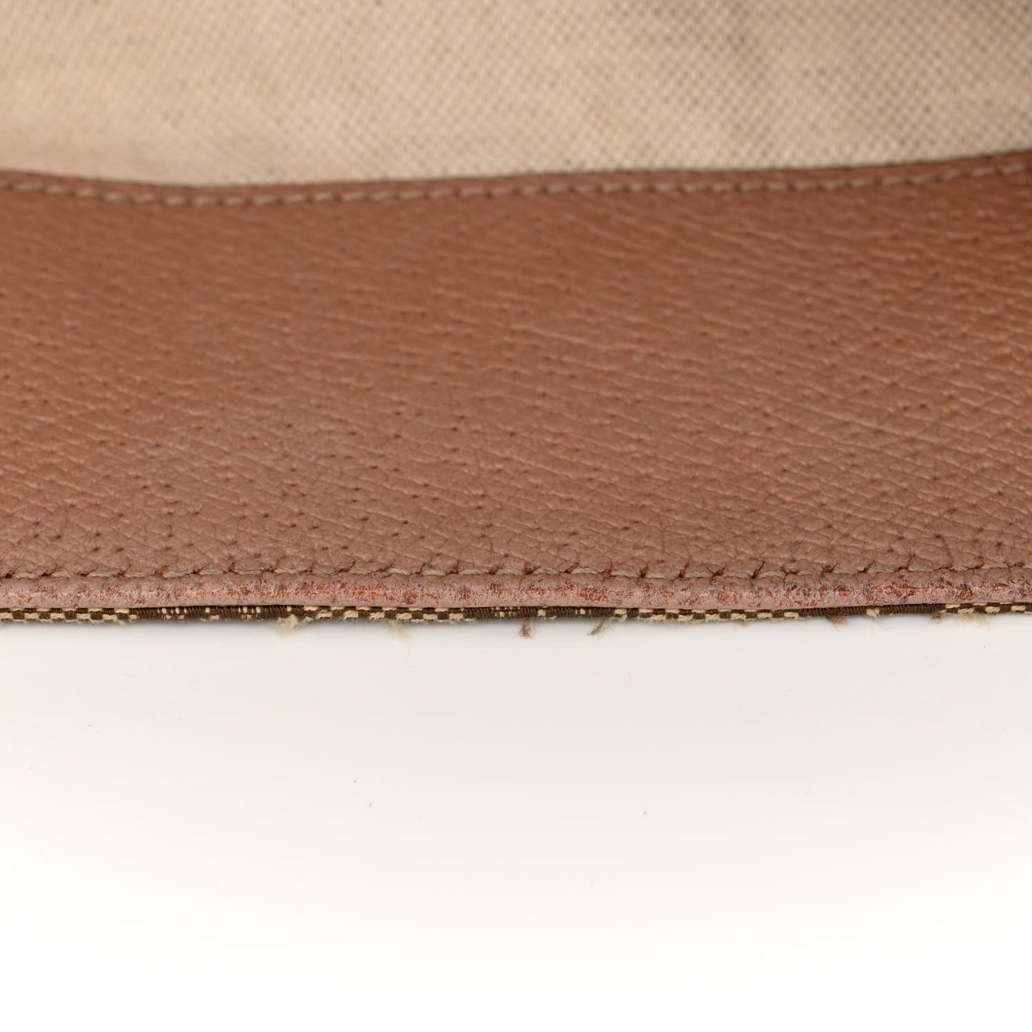 Monogram Large Bree Foldover Tote Beige Soft Pink