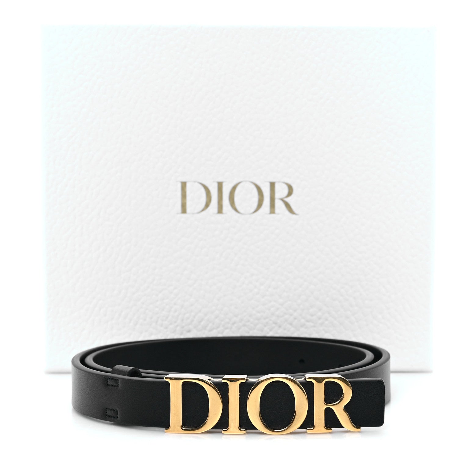 Christian Dior Calfskin D-Dream 20mm Belt 75 30 Black 6 of 6