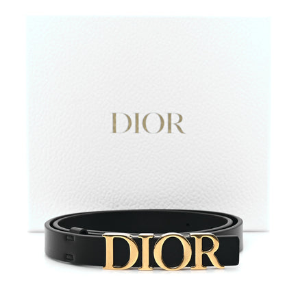 Christian Dior Calfskin D-Dream 20mm Belt 75 30 Black 6 of 6
