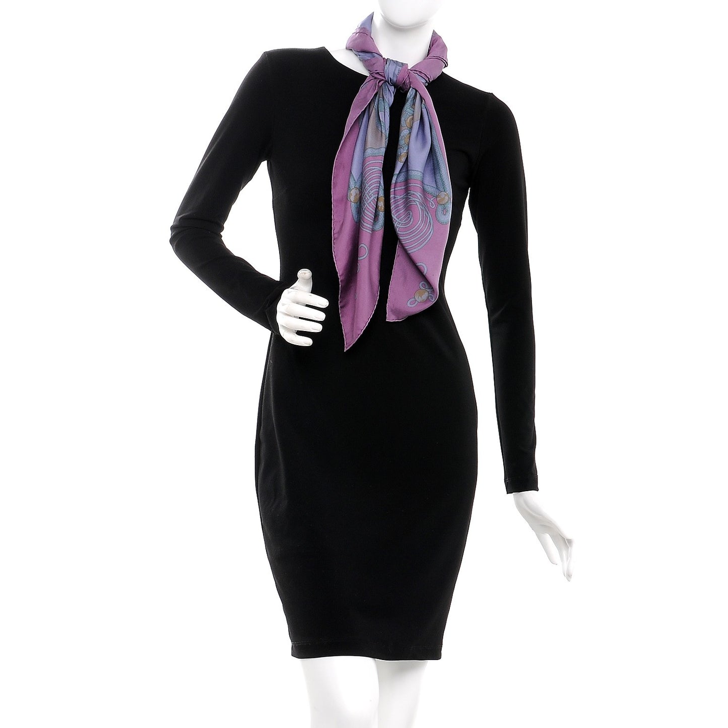 Silk Dip Dyed Brandebourgs Scarf 90