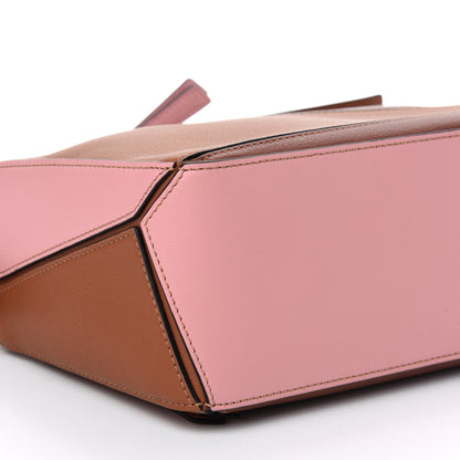 Loewe Calfskin Small Puzzle Bag Tan Medium Pink 6 of 9