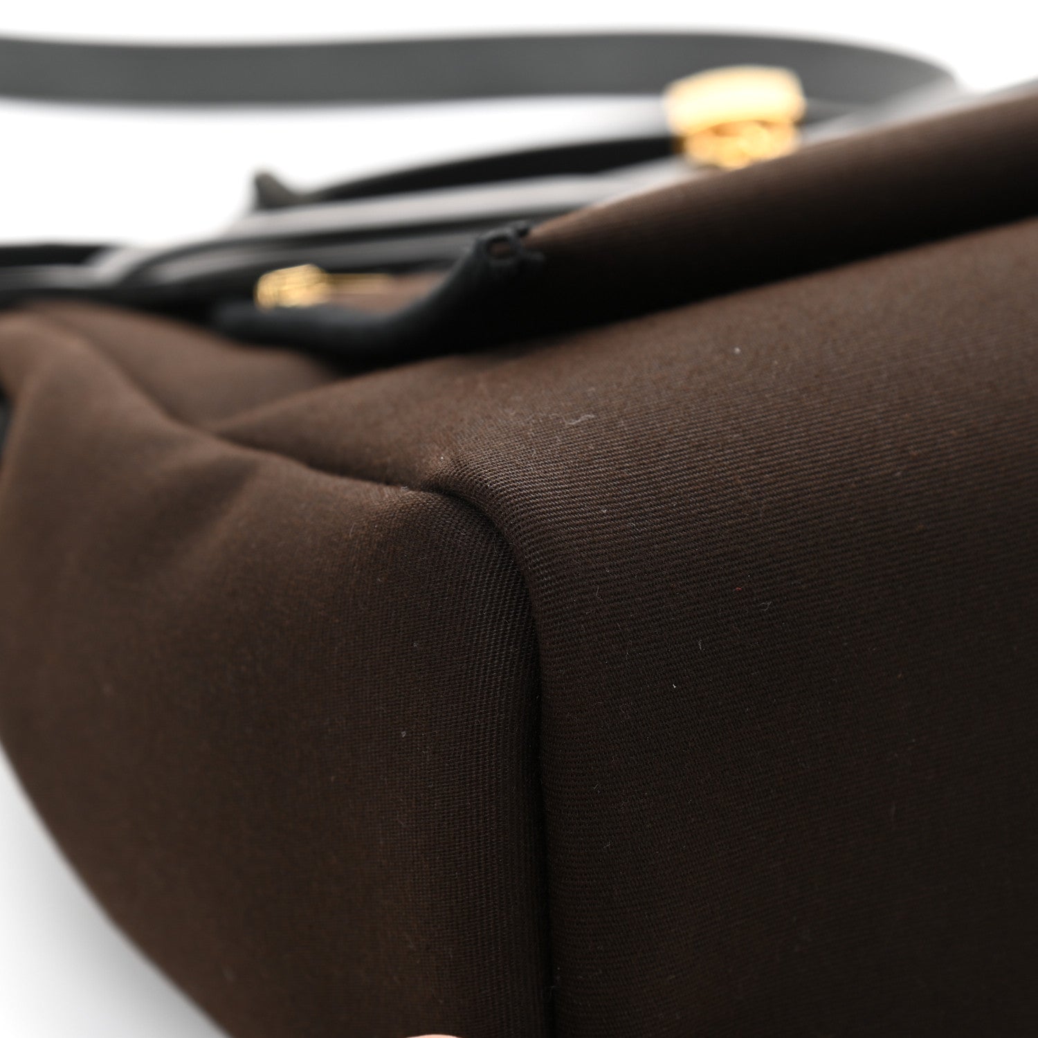 Hermes Military Toile Vache Hunter Herbag Zip Retourne 31 PM Ebene Black 13 of 19
