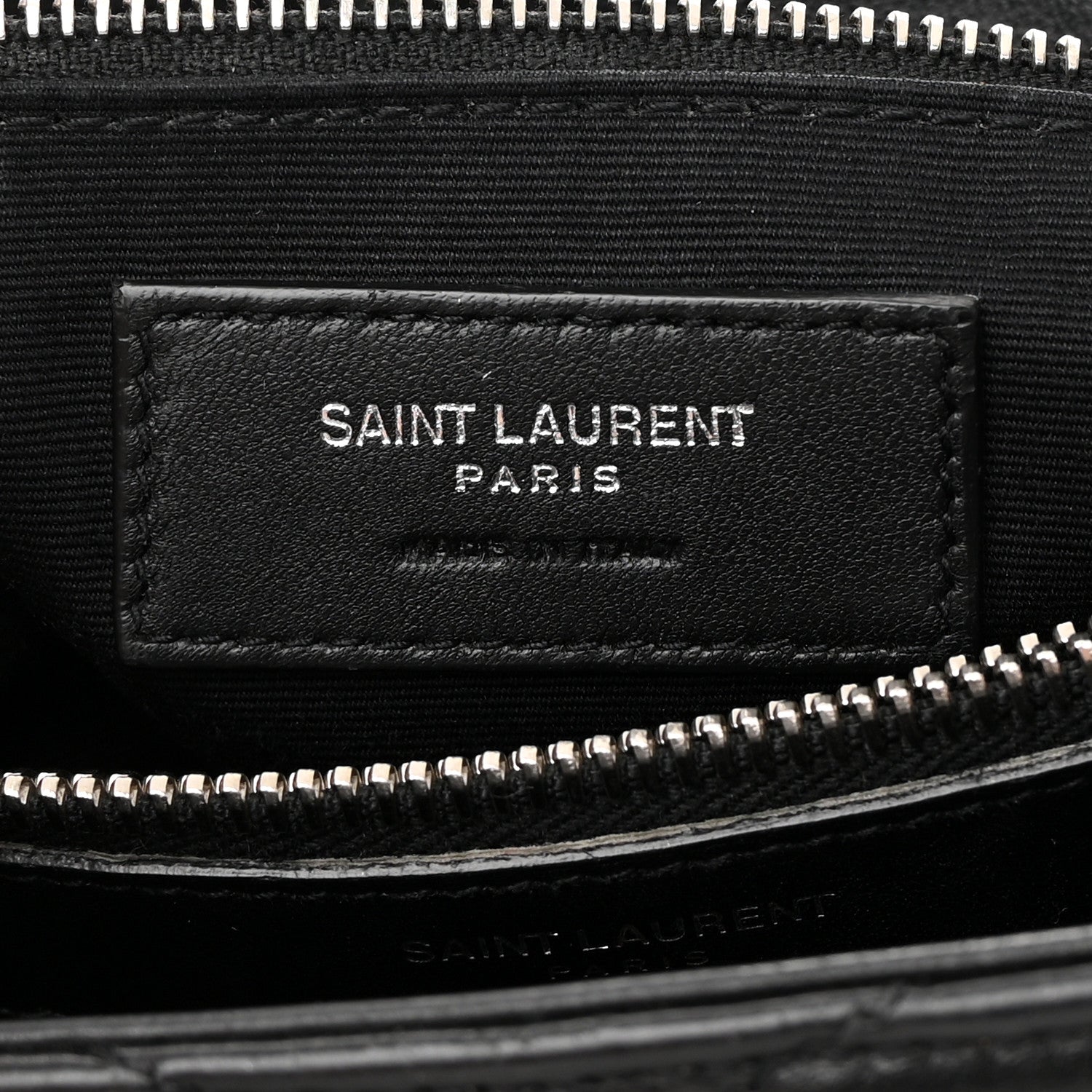 Saint Laurent Calfskin Y Quilted Monogram Medium Loulou Satchel Black 6 of 17