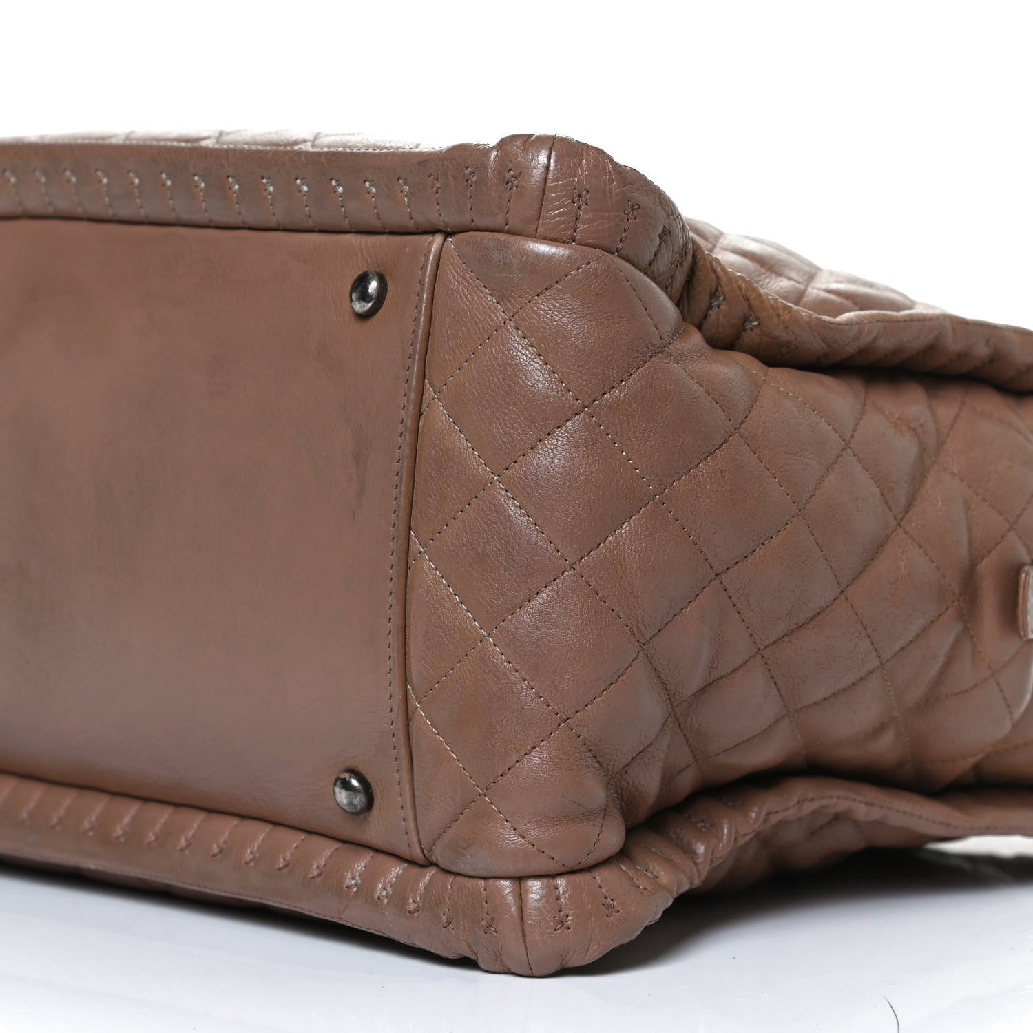 Chanel Calfskin Quilted Istanbul Shoulder Bag Beige 10 of 10