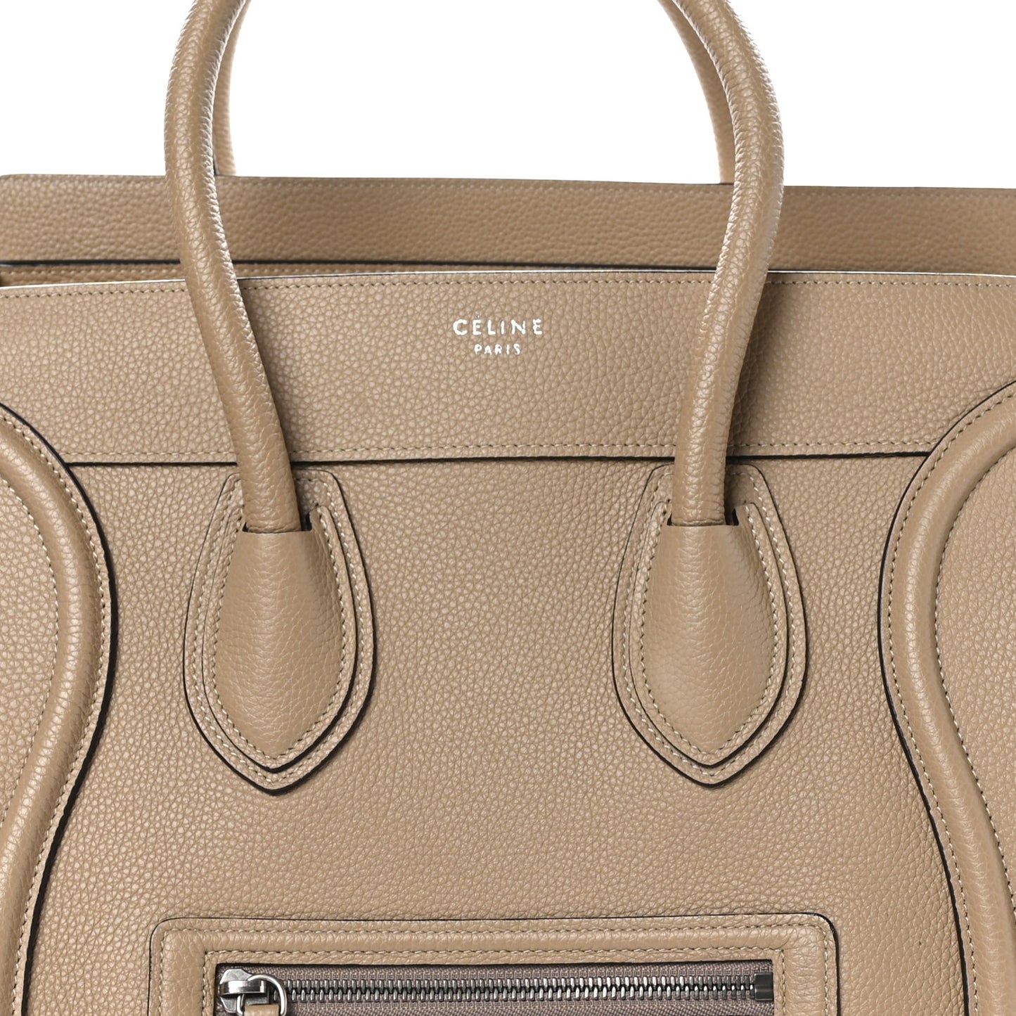 Drummed Calfskin Mini Luggage Dune