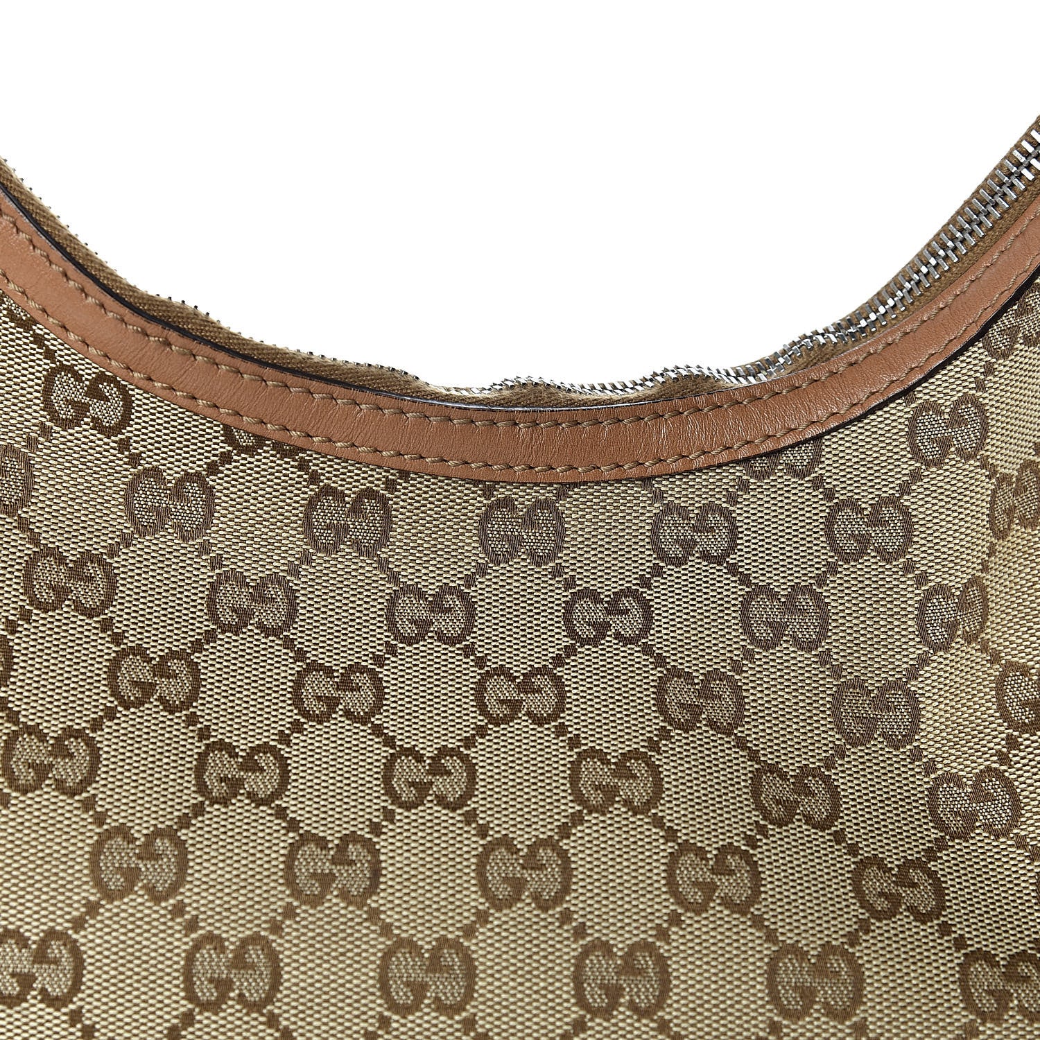 Gucci Monogram Medium GG Twins Hobo Tan 11 of 14
