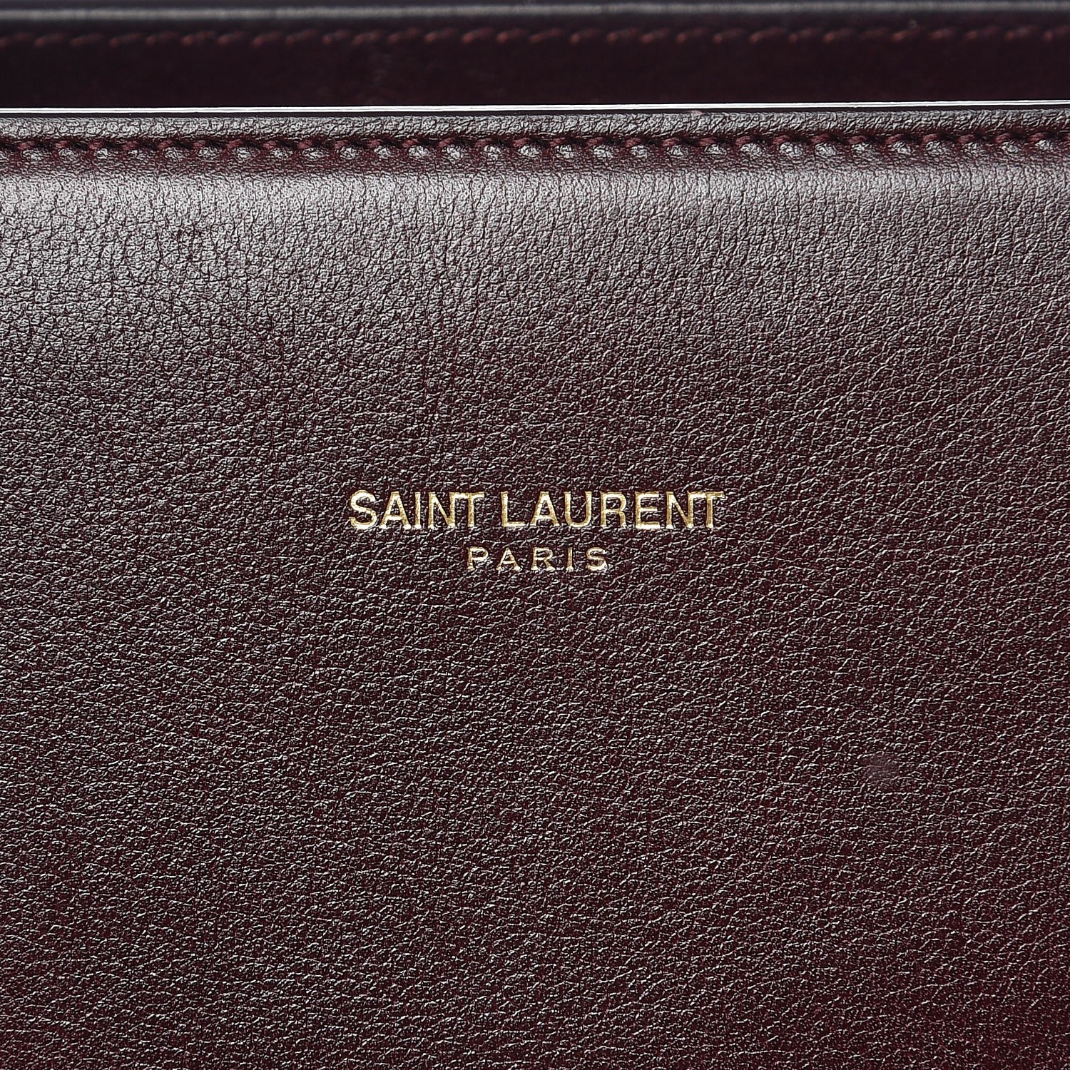 Saint Laurent Calfskin Large Sac De Jour Carryall Amarena 7 of 8