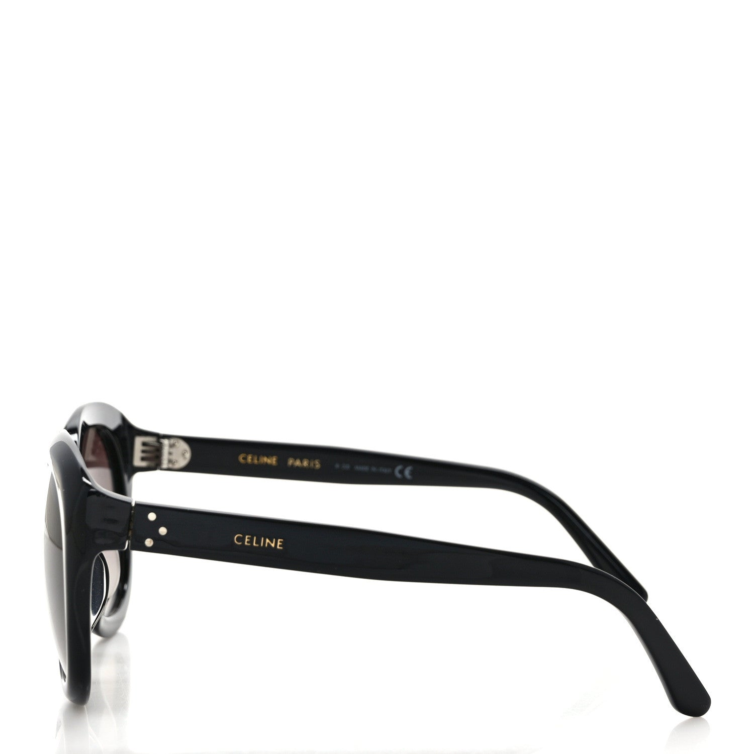 Celine Acetate Round Sunglasses CL40071F Black 3 of 7