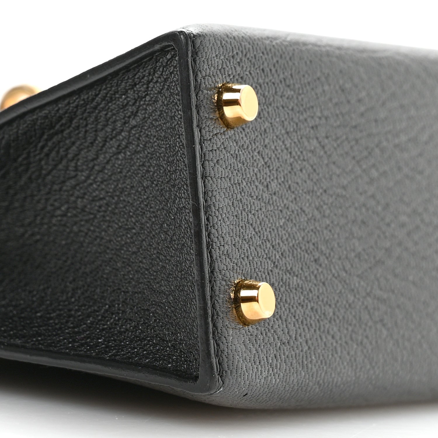 Hermes Chevre Mysore Horseshoe Mini Kelly Sellier 20 Black 9 of 11