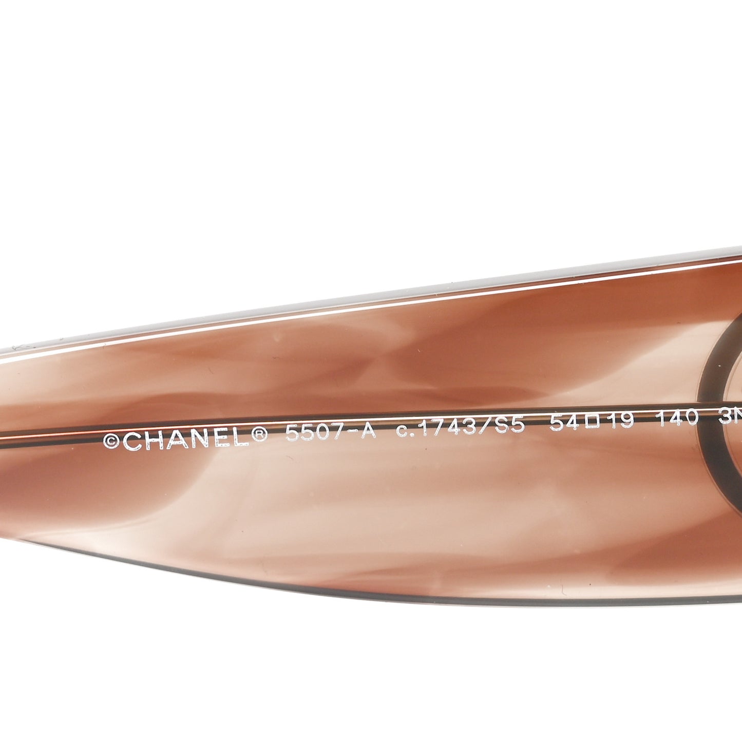 Acetate Rectangle Sunglasses 5507-A Brown Orange