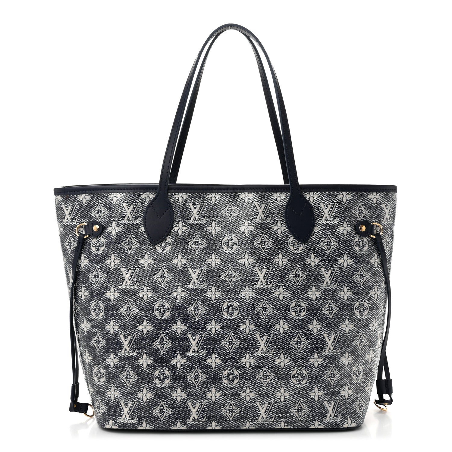 Louis Vuitton Monoglam Neverfull MM Blue 1 of 11