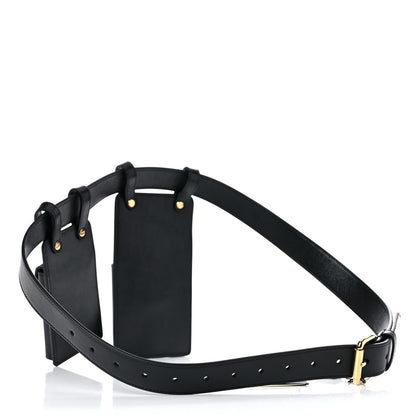 Fendi Vitello Glacier Utility Belt Pouch Black 3 of 10