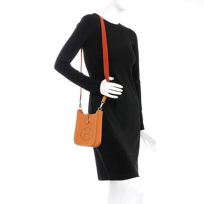Hermes Taurillon Clemence Amazone Evelyne TPM Gold Cuivre 2 of 9