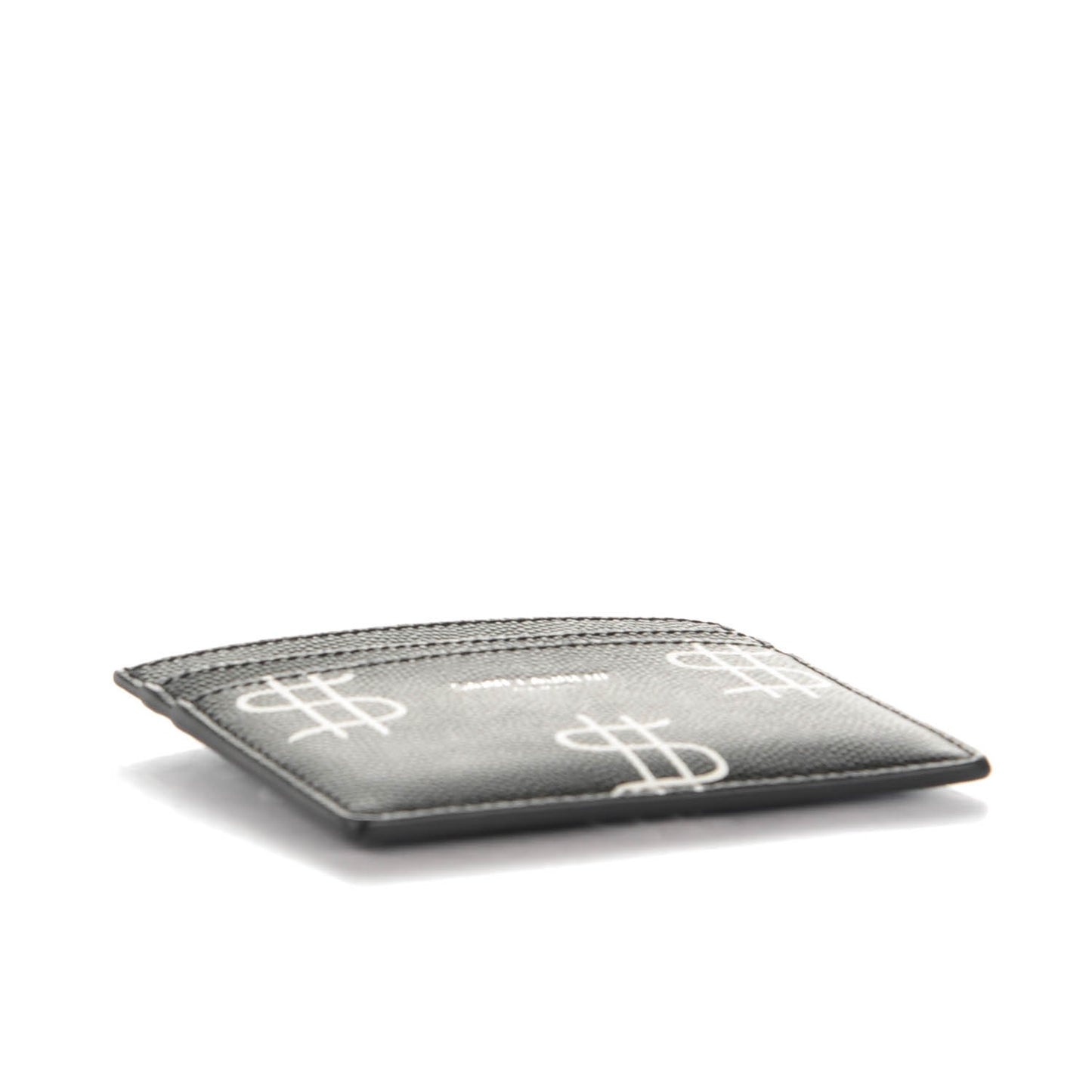 Grain de Poudre Dollar Print Card Holder Black