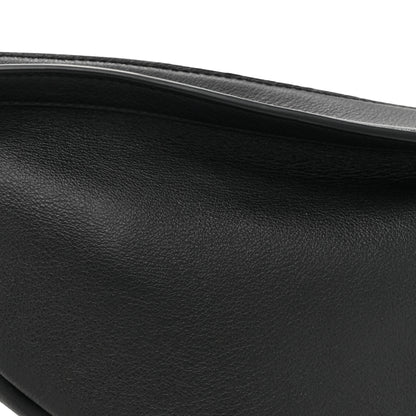 The Row Smooth Calfskin Small Slouchy Banana Bag Black 7 of 9