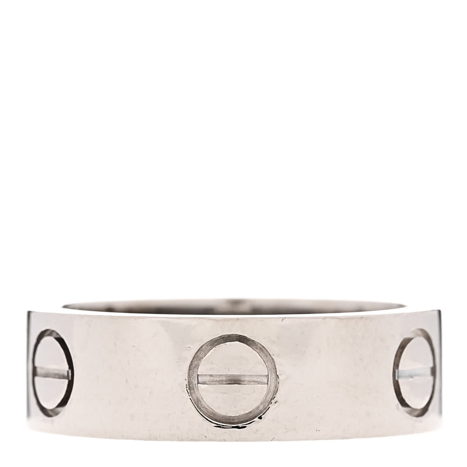 Cartier 18K White Gold 5.5mm LOVE Ring 50 5.25 1 of 4