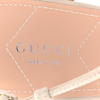 Gucci Nappa Charlotte Petite GG 55mm Slingback Pumps 41 New Mystic White 8 of 12