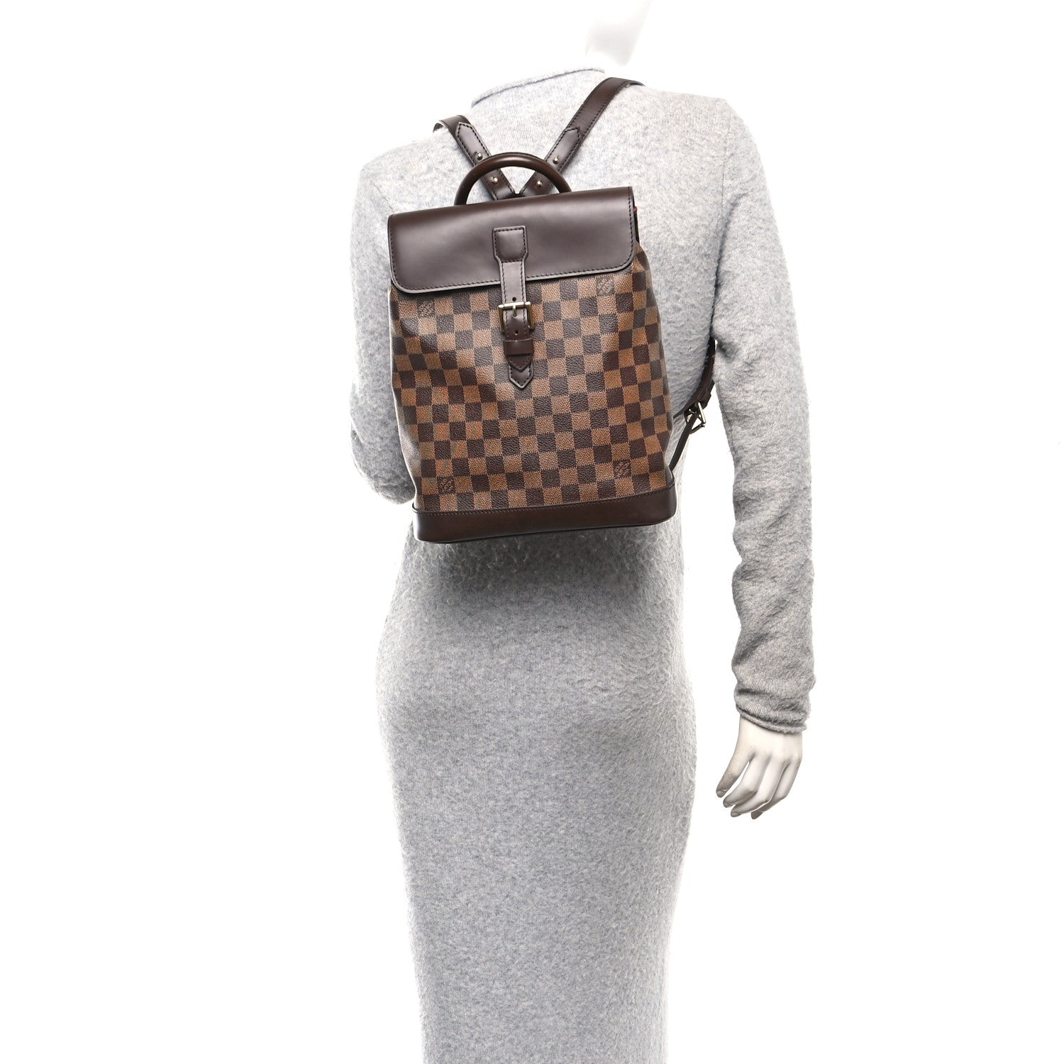 Louis Vuitton Damier Ebene Soho Backpack 2 of 11