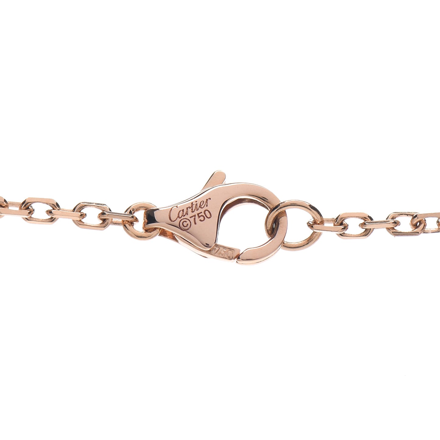 18K Pink White Yellow Gold Diamond Trinity Pendant Necklace