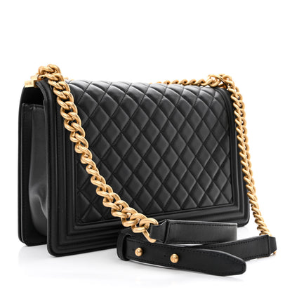 Chanel Calfskin Quilted New Medium Boy Flap Black 3 of 12