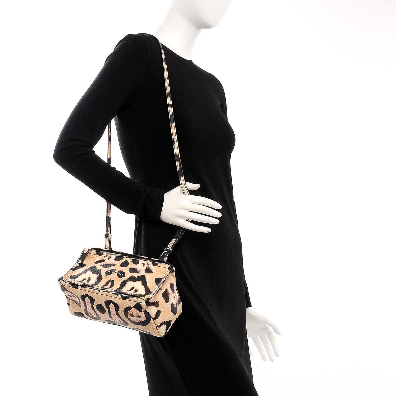 Givenchy Calfskin Jaguar Print Mini Pandora Multicolor 2 of 9