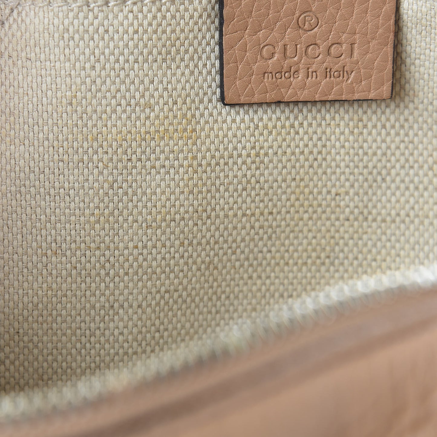 Pebbled Calfskin Small Soho Disco Bag Rose Beige