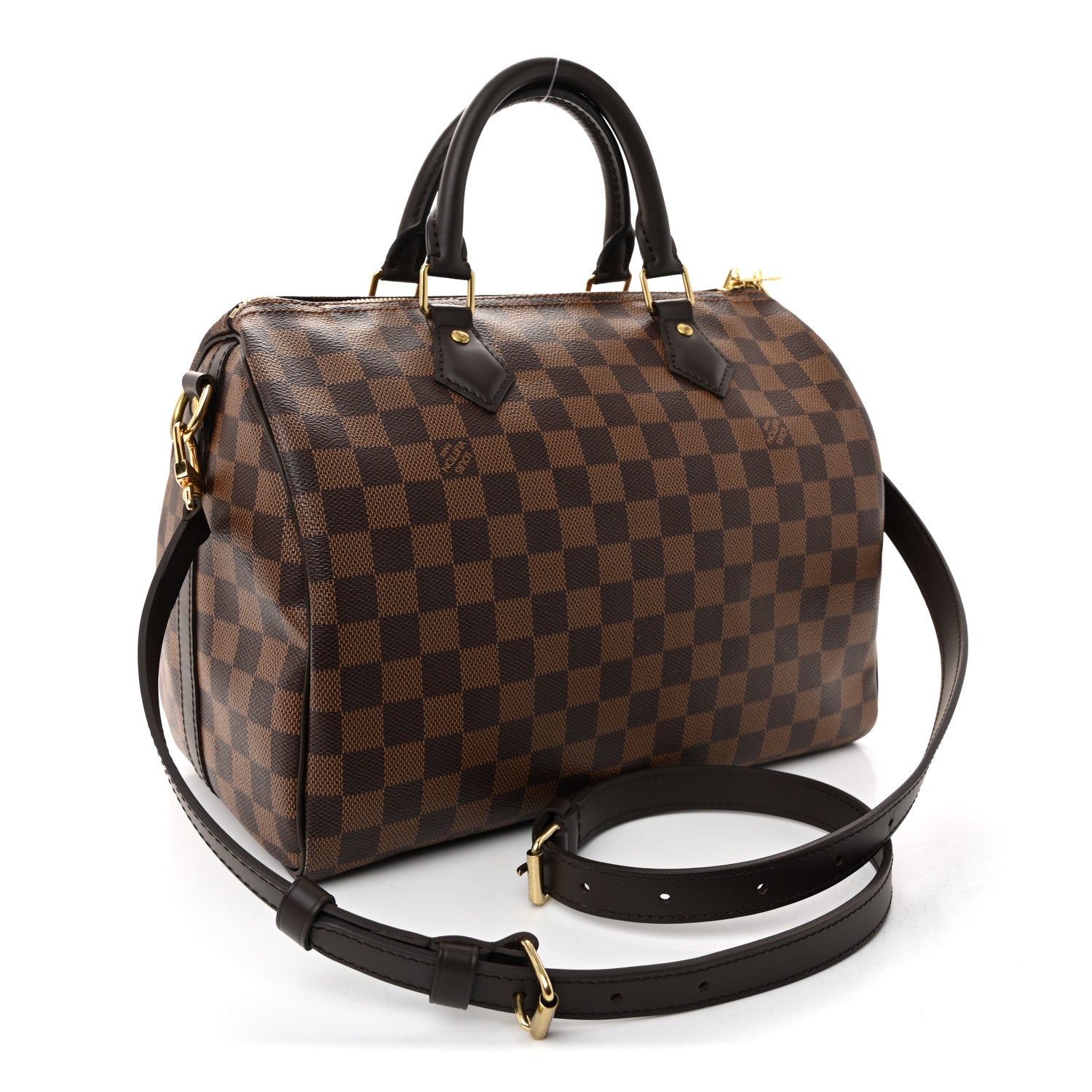 Louis Vuitton Damier Ebene Speedy Bandouliere 30 3 of 9