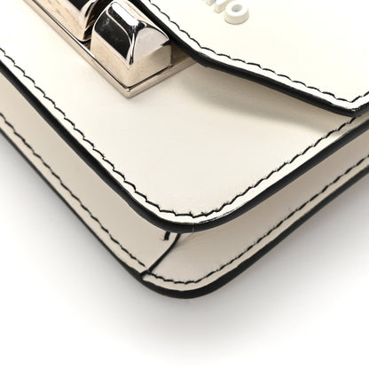 Prada City Calfskin Micro Sidonie Belt Bag 75 30 White Black 14 of 16