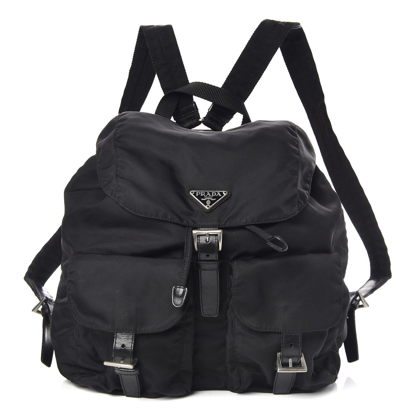 Nylon Vela Medium Backpack Black
