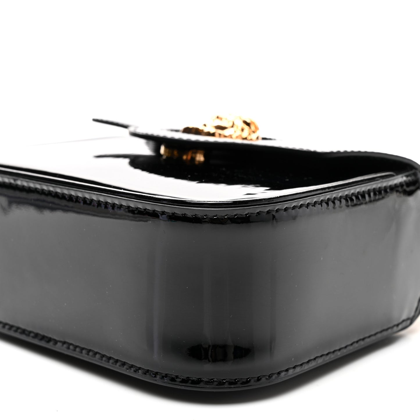 Patent Mini La Medusa Bag Black