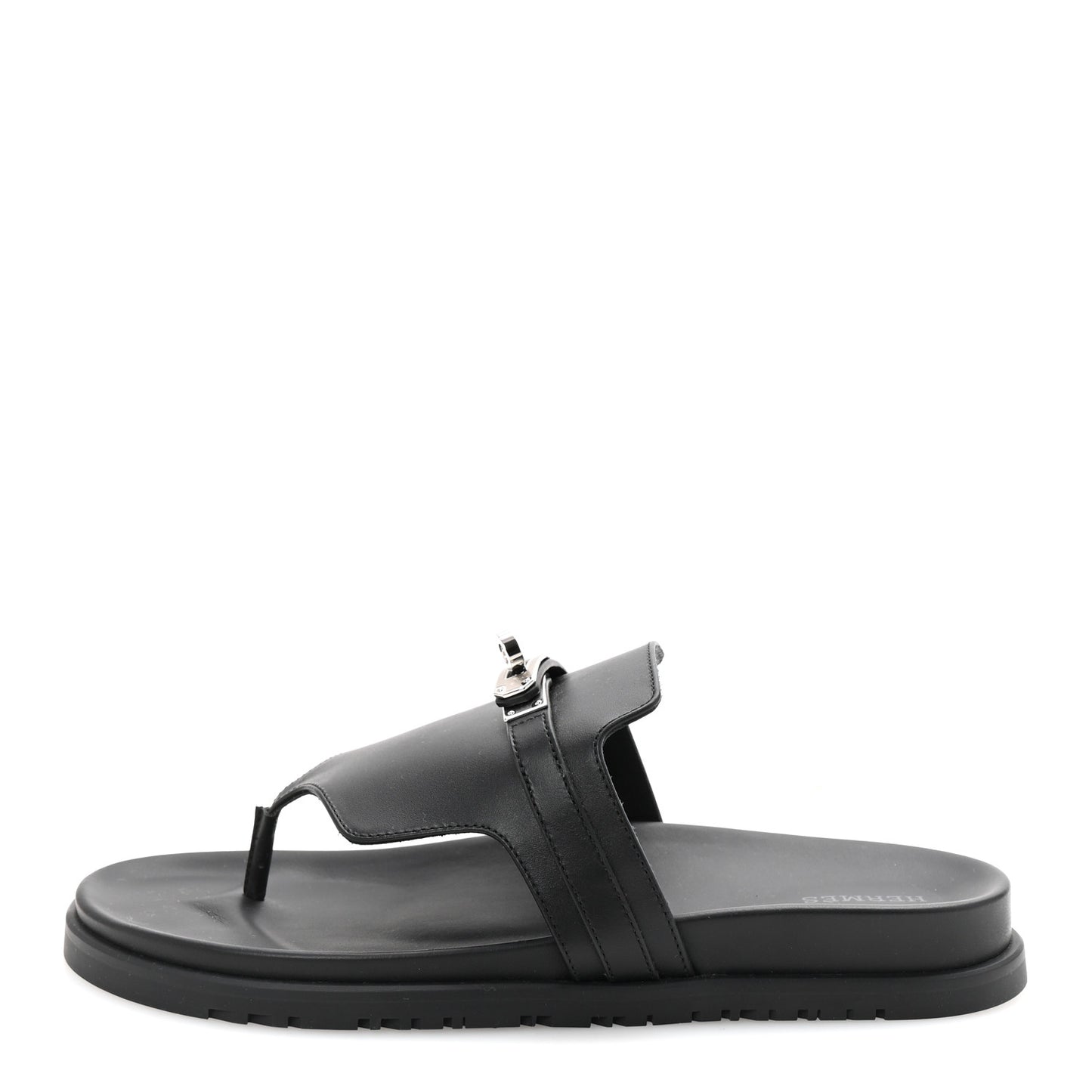 Calfskin Womens Empire Sandals 40 Black