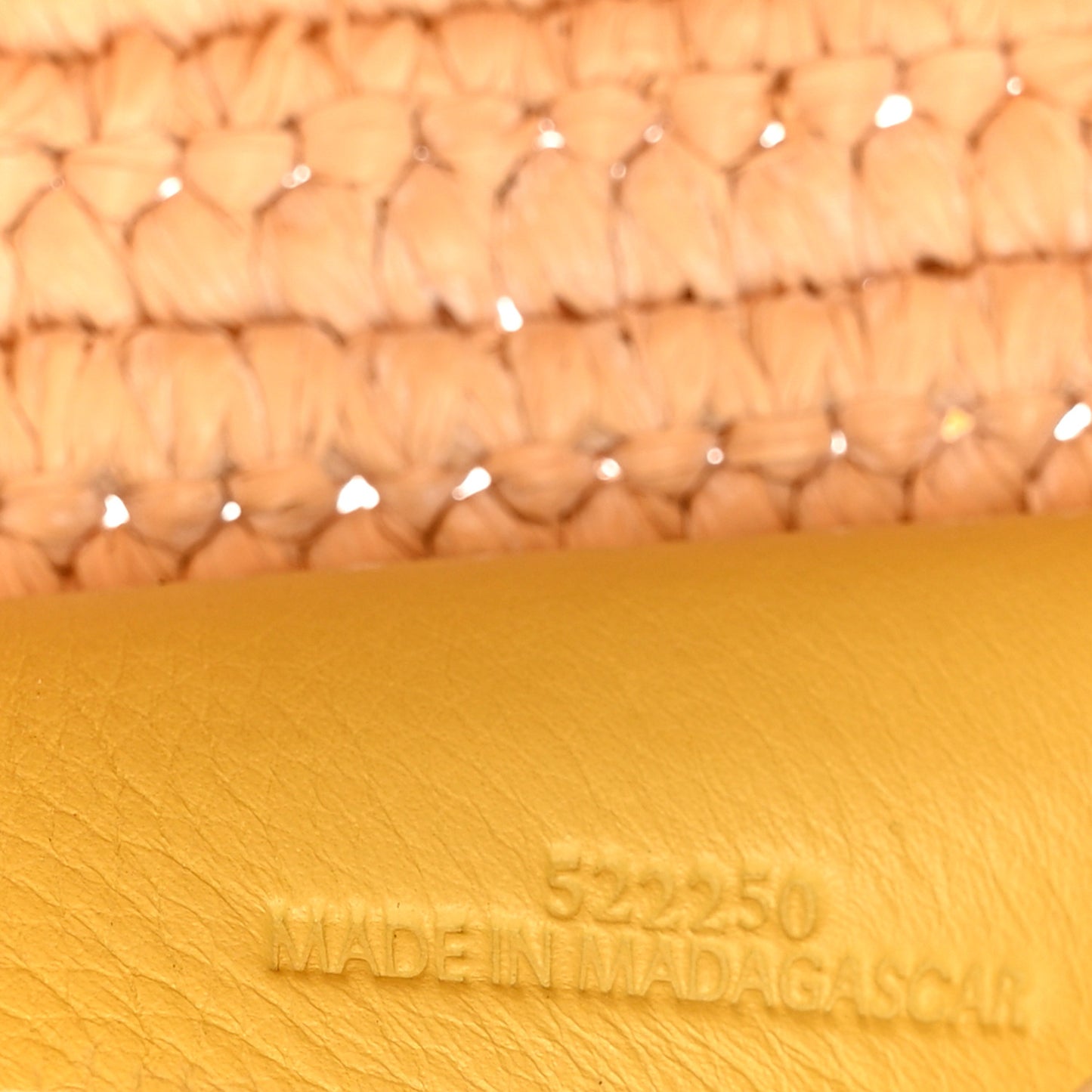 Raffia Small Bunny Basket Tote Bag Natural