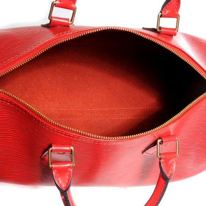 Louis Vuitton Epi Speedy 30 Red 5 of 8